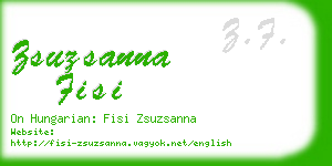 zsuzsanna fisi business card